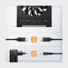 Axagon ADSA-M2C44 USB4 docking station for 4x M.2 NVMe SSDs with disk cloning function without a PC