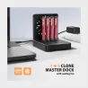Axagon ADSA-M2C44 USB4 docking station for 4x M.2 NVMe SSDs with disk cloning function without a PC