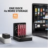 Axagon ADSA-M2C44 USB4 docking station for 4x M.2 NVMe SSDs with disk cloning function without a PC