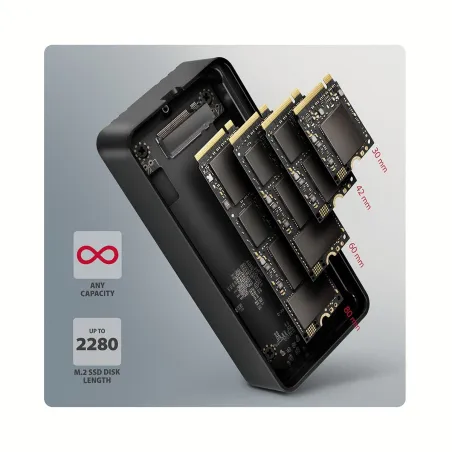 Axagon EEM2-40G USB-C 40Gbps external enclosure for M.2 NVMe SSD