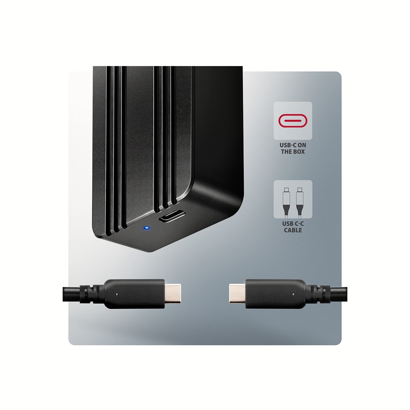 Axagon EEM2-40G USB-C 40Gbps external enclosure for M.2 NVMe SSD