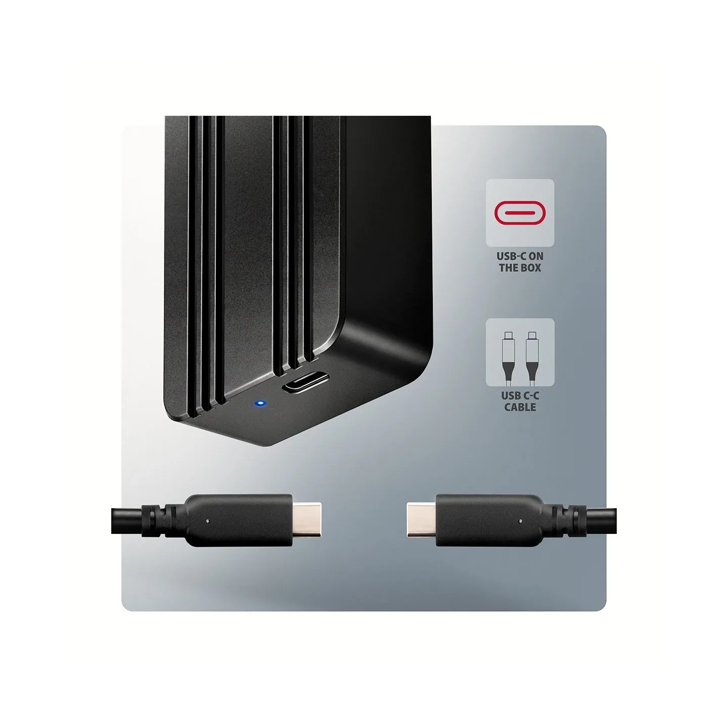 Axagon EEM2-40G USB-C 40Gbps external enclosure for M.2 NVMe SSD