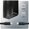Axagon External aluminum enclosure EEM2-40G USB4 Gen 3x2 M.2 NVMe SSD 40Gbps, passive cooling, USB-C cable, silicone sleeve