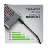 Axagon EEM2-20GD USB-C 20Gbps Dual M.2 NVMe SSD CLONE MASTER Enclosure. External USB-C 20Gbps metal box for two M.2 NVMe SSD dis