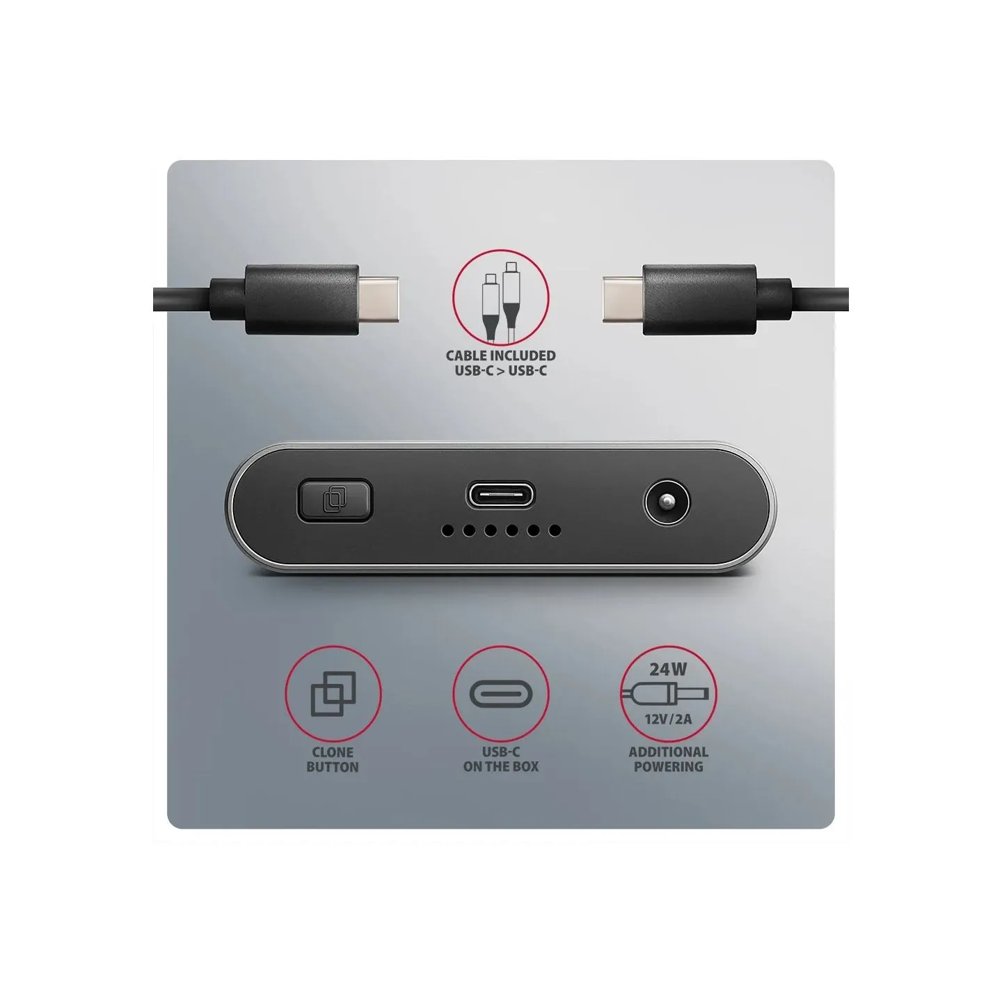 Axagon EEM2-20GB USB-C enclosu re Gen2 2xNVMe M.2 SSD