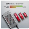 Axagon EEM2-20GB USB-C enclosu re Gen2 2xNVMe M.2 SSD