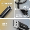 Axagon ADA-HA USB-A Hi-Res DAC audio adapter. External USB-A sound card to 3,5 mm jack, 384 kHz 32 bit DAC, stereo