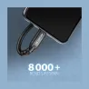 Axagon Extension USB 20Gbps cable length 1.5 m. PD 240W, 5A, 8K HD video. Black braided.
