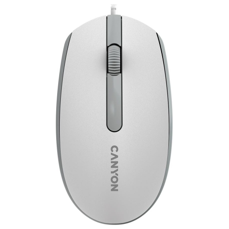 Canyon mouse M-10 Wired White Grey