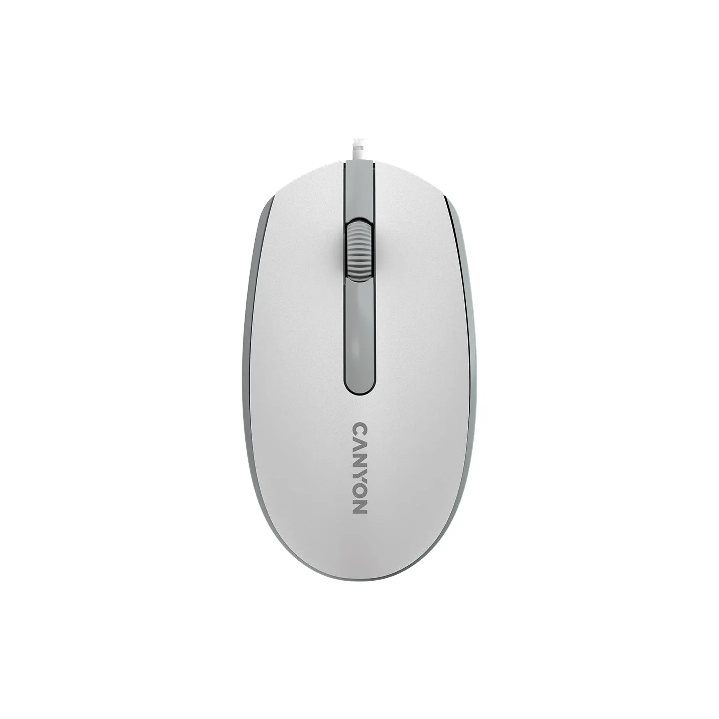 Canyon mouse M-10 Wired White Grey