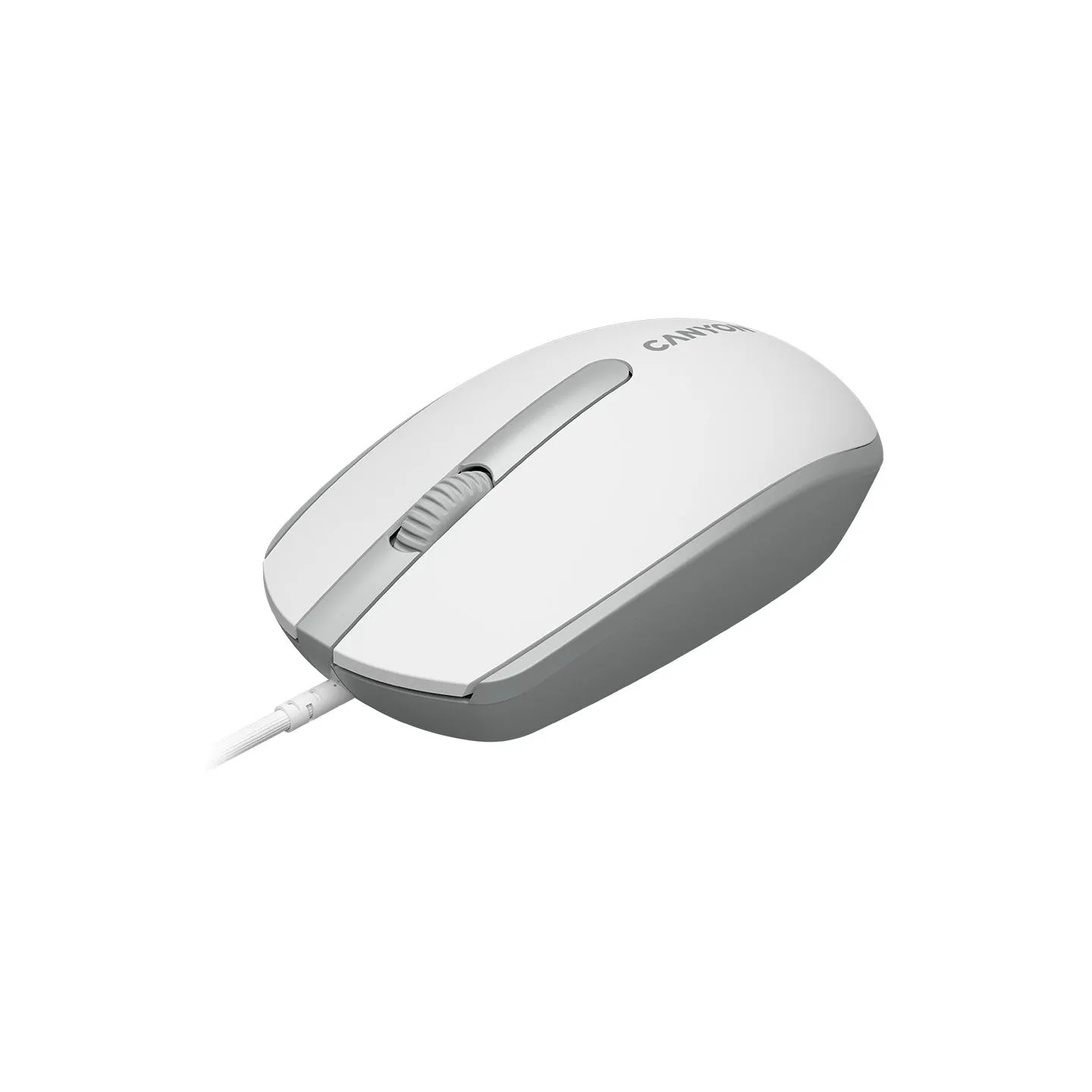 Canyon mouse M-10 Wired White Grey