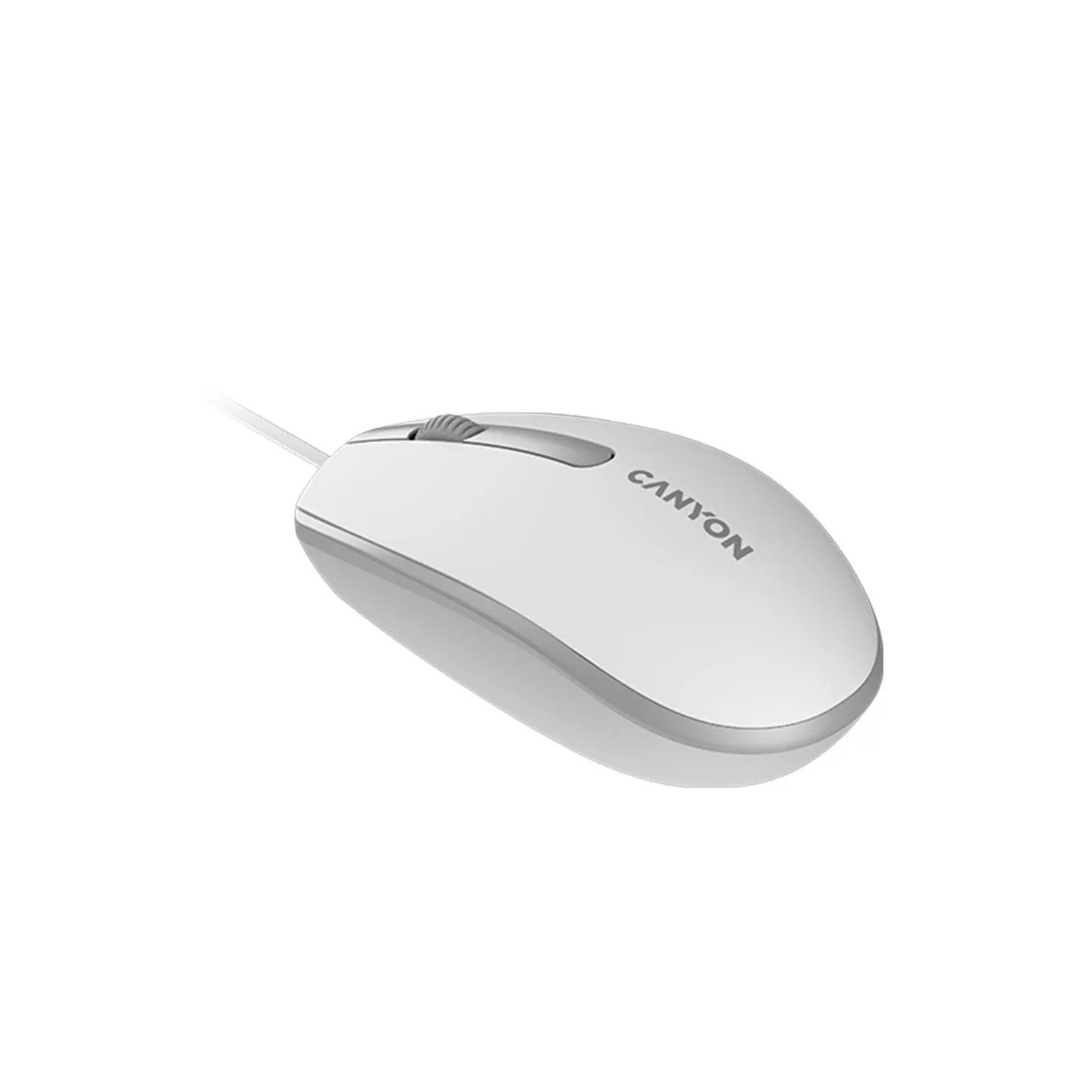 Canyon mouse M-10 Wired White Grey