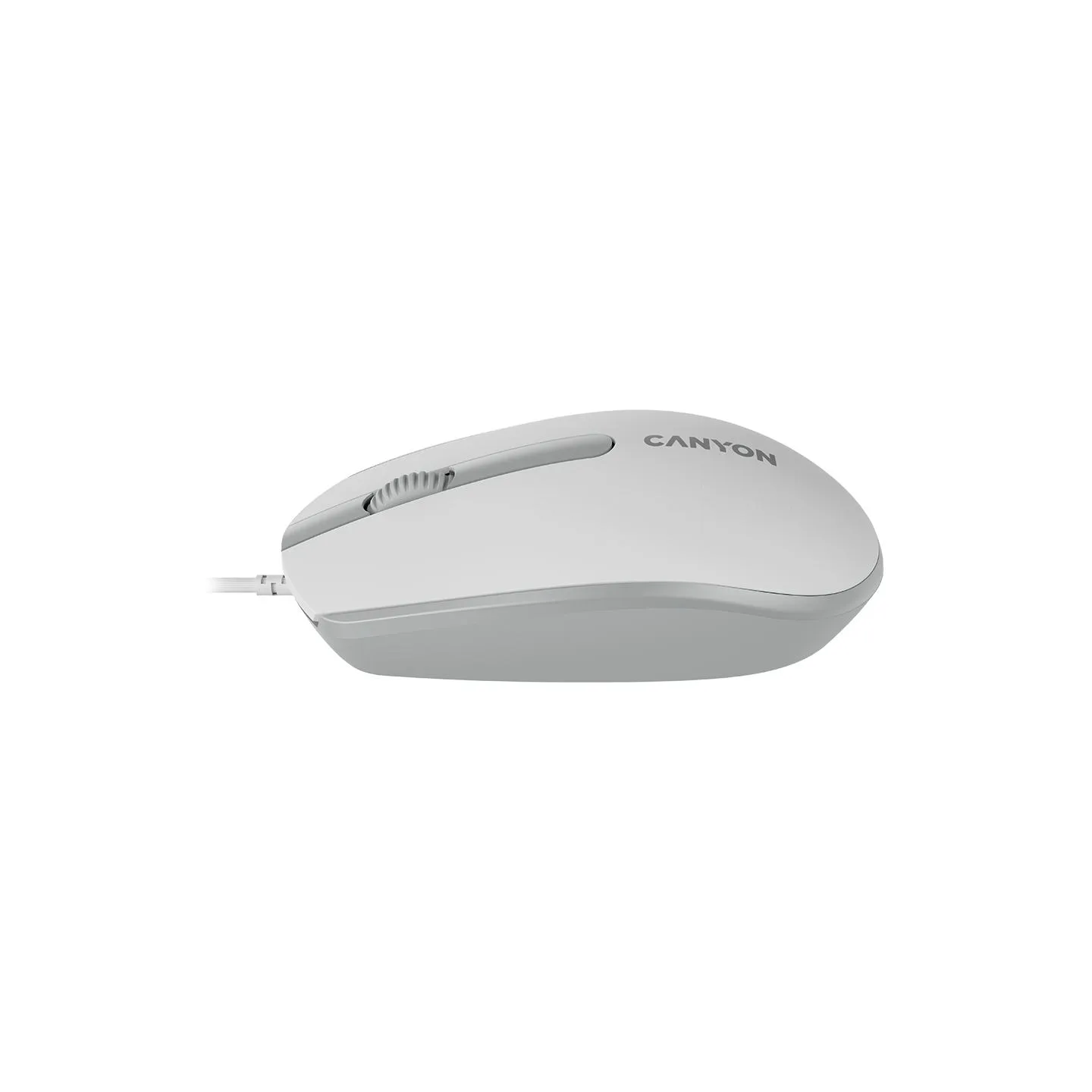 Canyon mouse M-10 Wired White Grey