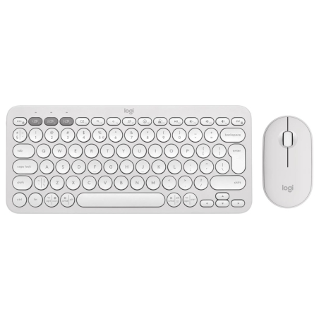 Logitech Pebble 2 Bluetooth Keyboard Combo - TONAL WHITE - US INT'L