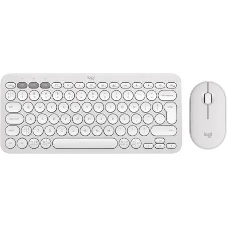 Logitech Pebble 2 Bluetooth Keyboard Combo - TONAL WHITE - US INT'L