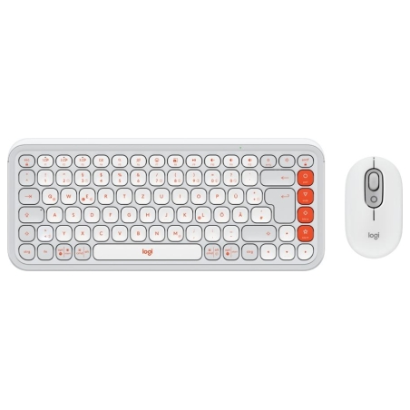Logitech POP ICON COMBO - OFF WHITE - US INT'L - BT  - INTNL-973