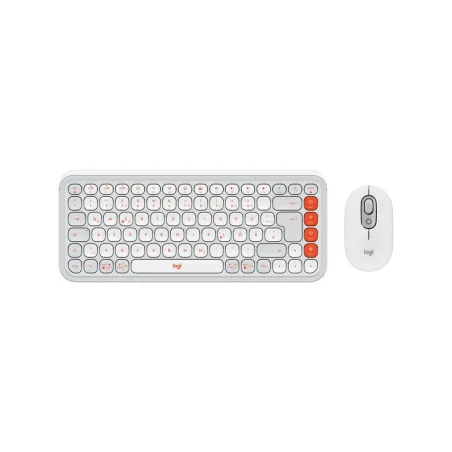 Logitech POP ICON COMBO - OFF WHITE - US INT'L - BT  - INTNL-973