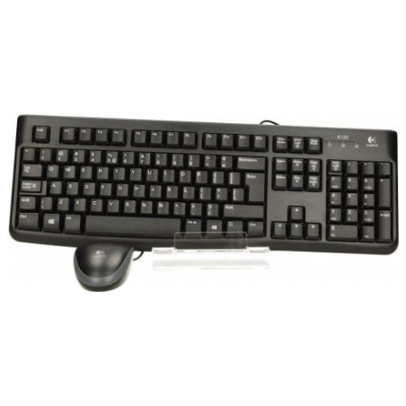 Logitech LOGI MK120 corded Desktop black USB (US)