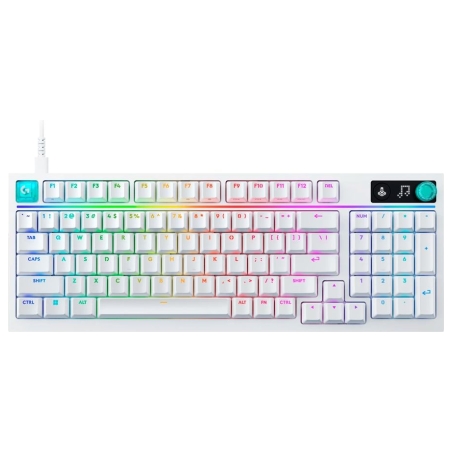 Logitech G316 X 98 Wired Gaming Keyboard - WHITE - US INT'L - USB - EMEA28i - 935 - TACTILE
