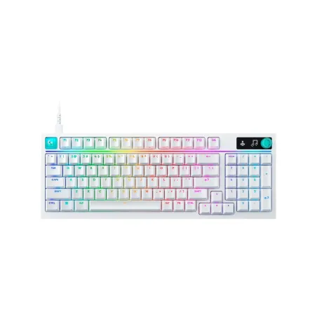 Logitech G316 X 98 Wired Gaming Keyboard - WHITE - US INT'L - USB - EMEA28i - 935 - TACTILE