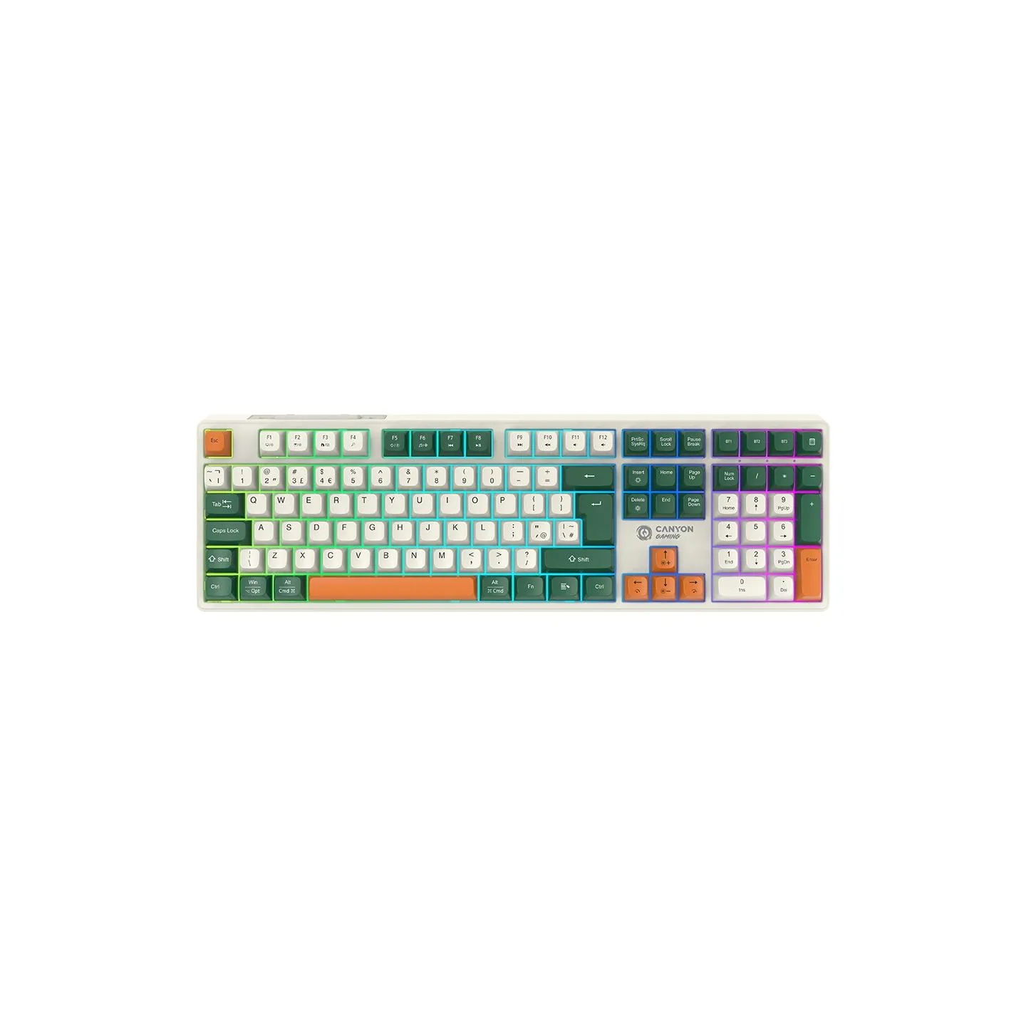 Canyon keyboard Shadder GKW-11 Mech RGB UK/US Wireless White
