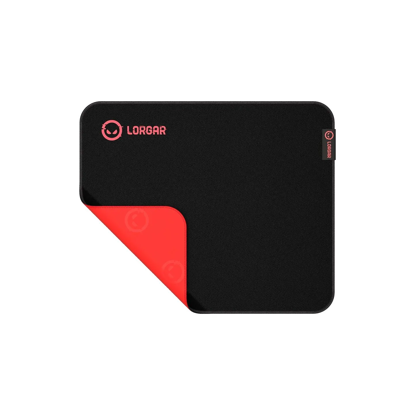 Lorgar Main 323, Gaming mouse pad, Precise control surface, Red anti-slip rubber base, size: 360mm x 300mm x 3mm, weight 0.21kg