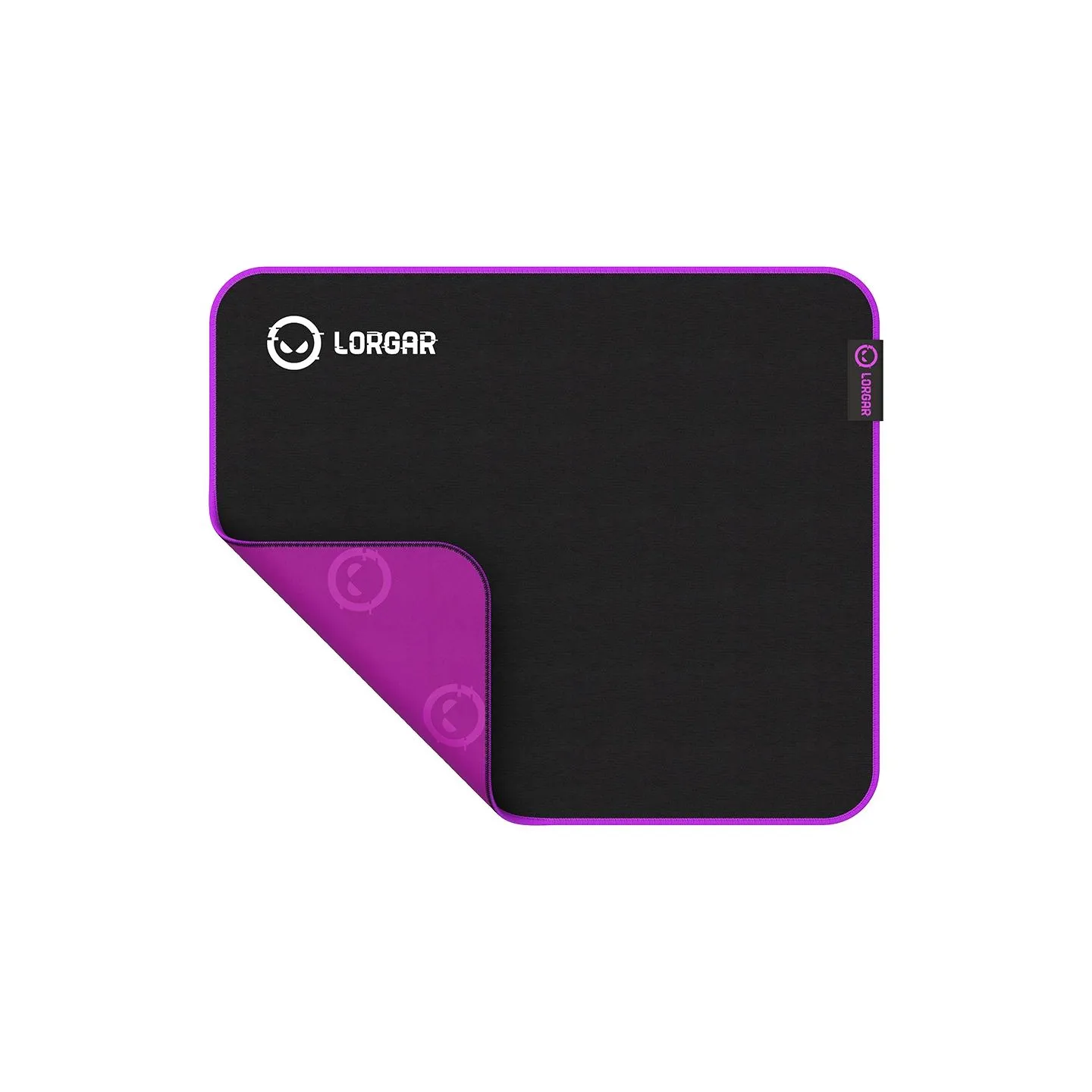 Lorgar Main 313, Gaming mouse pad, High-speed surface, Purple anti-slip rubber base, size: 360mm x 300mm x 3mm, weight 0.195kg
