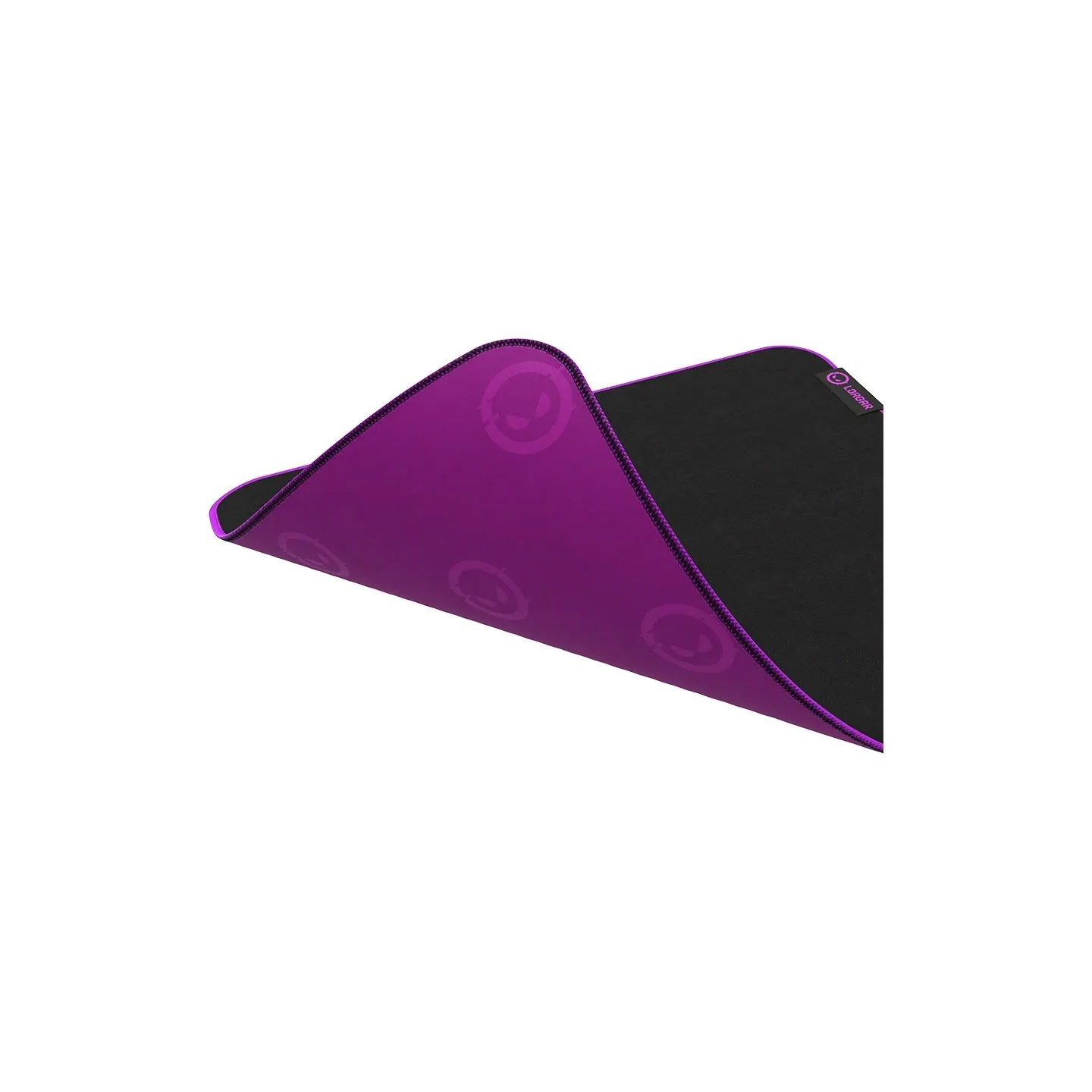 Lorgar Main 313, Gaming mouse pad, High-speed surface, Purple anti-slip rubber base, size: 360mm x 300mm x 3mm, weight 0.195kg