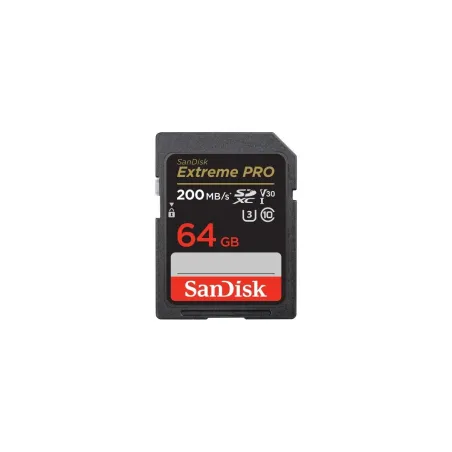 Sandisk Extreme PRO 64GB SDXC Memory Card + 2 years RescuePRO Deluxe up to 200MB/s & 90MB/s Read/Write speeds, UHS-I, Class 10, 
