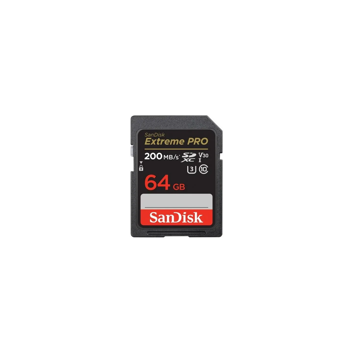 Sandisk Extreme PRO 64GB SDXC Memory Card + 2 years RescuePRO Deluxe up to 200MB/s & 90MB/s Read/Write speeds, UHS-I, Class 10, 