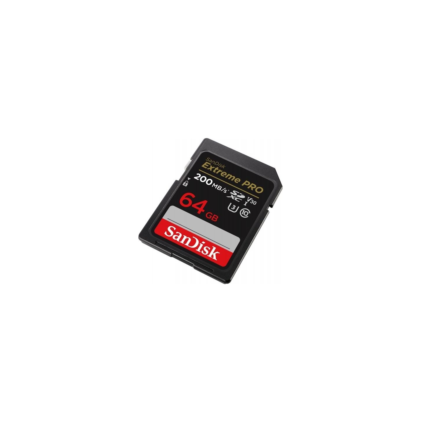 Sandisk Extreme PRO 64GB SDXC Memory Card + 2 years RescuePRO Deluxe up to 200MB/s & 90MB/s Read/Write speeds, UHS-I, Class 10, 
