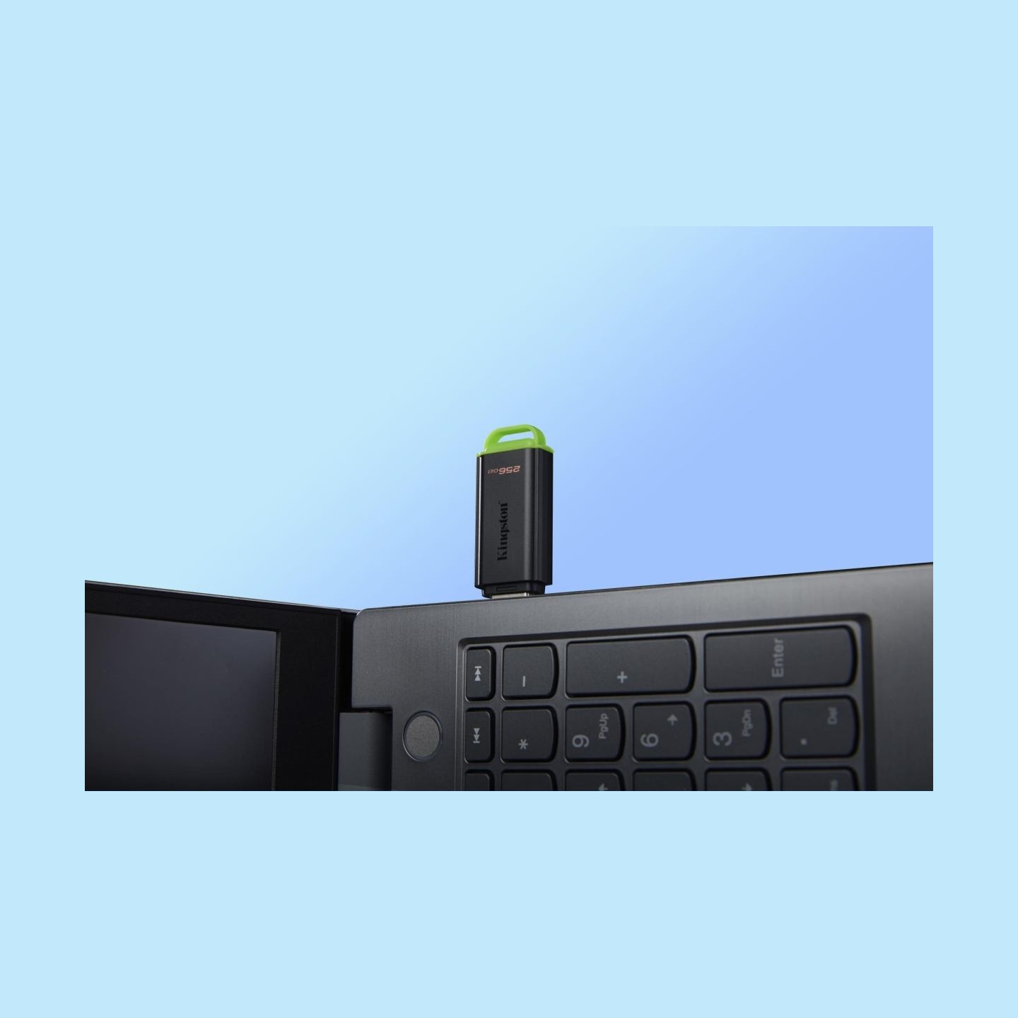 Kingston 256GB Portable USB 3.2 Gen 1 DataTraveler Exodia Black/Green