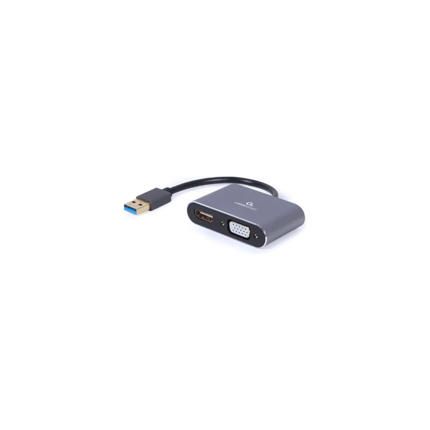 Gembird I/O ADAPTER USB3 TO HDMI/VGA/GREY A-USB3-HDMIVGA-01 GEMBIRD