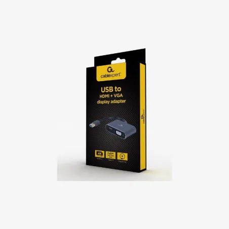 Gembird I/O ADAPTER USB3 TO HDMI/VGA/GREY A-USB3-HDMIVGA-01 GEMBIRD