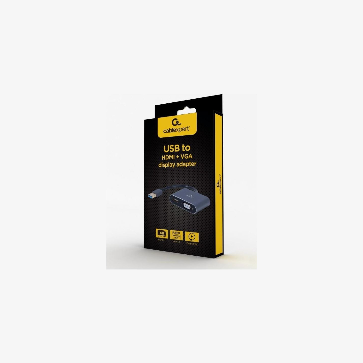 Gembird I/O ADAPTER USB3 TO HDMI/VGA/GREY A-USB3-HDMIVGA-01 GEMBIRD