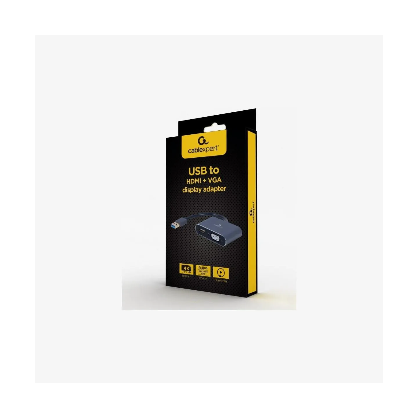 Gembird I/O ADAPTER USB3 TO HDMI/VGA/GREY A-USB3-HDMIVGA-01 GEMBIRD