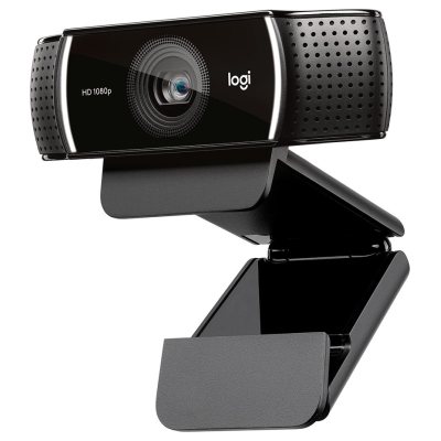 Logitech C922 Pro Stream Webcam - Tripod - BLACK - USB