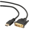 Gembird | HDMI to DVI cable (Single Link) | HDMI 19pin male | DVI 18+1pin male | HDMI to DVI-D | 0.5 m