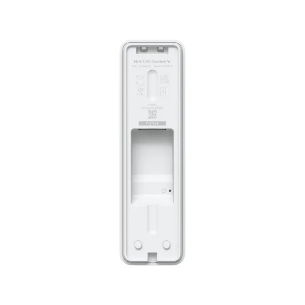 Ubiquiti Doorbell Lite - Compact PoE video doorbell with two-way audio and versatile mounting options, white.