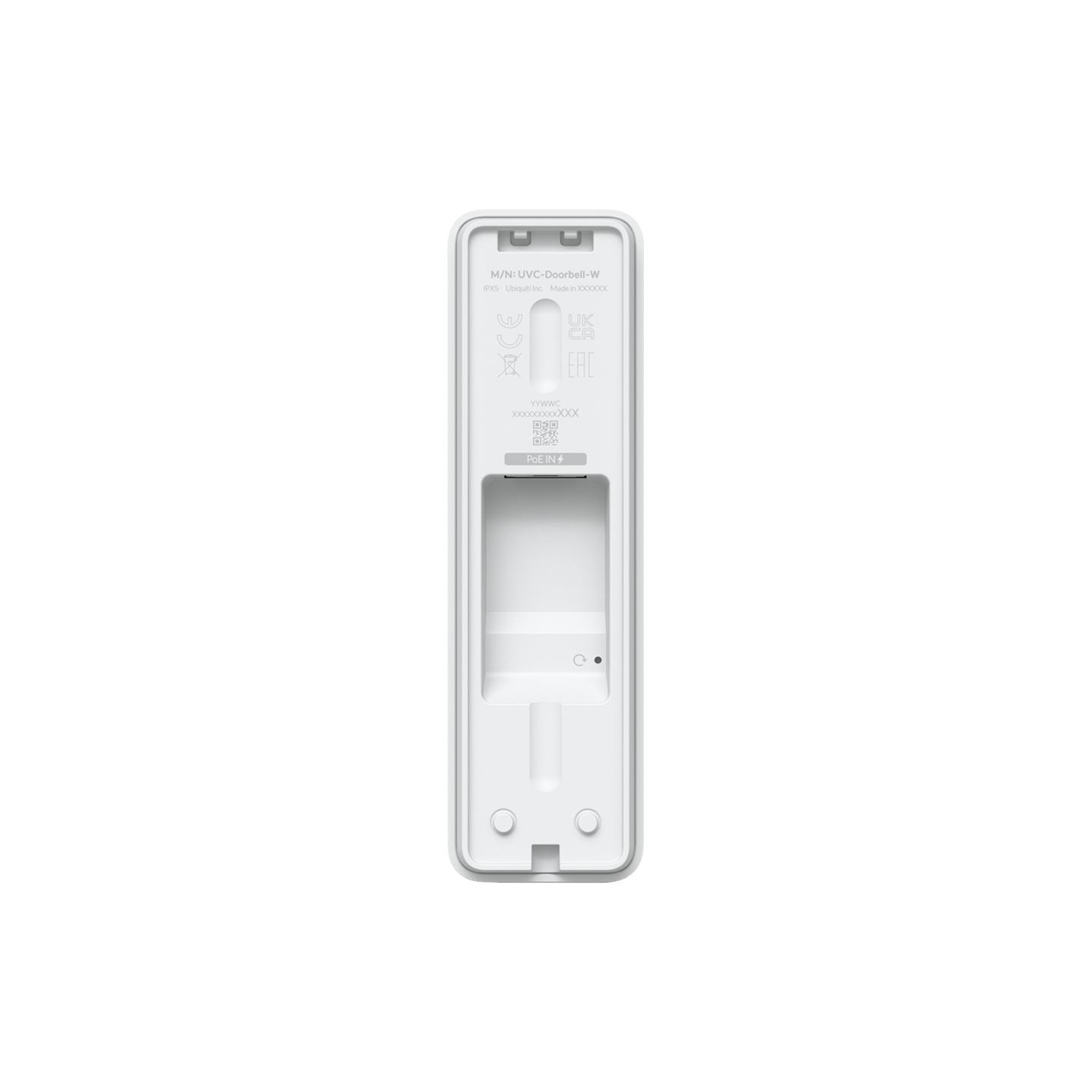 Ubiquiti Doorbell Lite - Compact PoE video doorbell with two-way audio and versatile mounting options, white.
