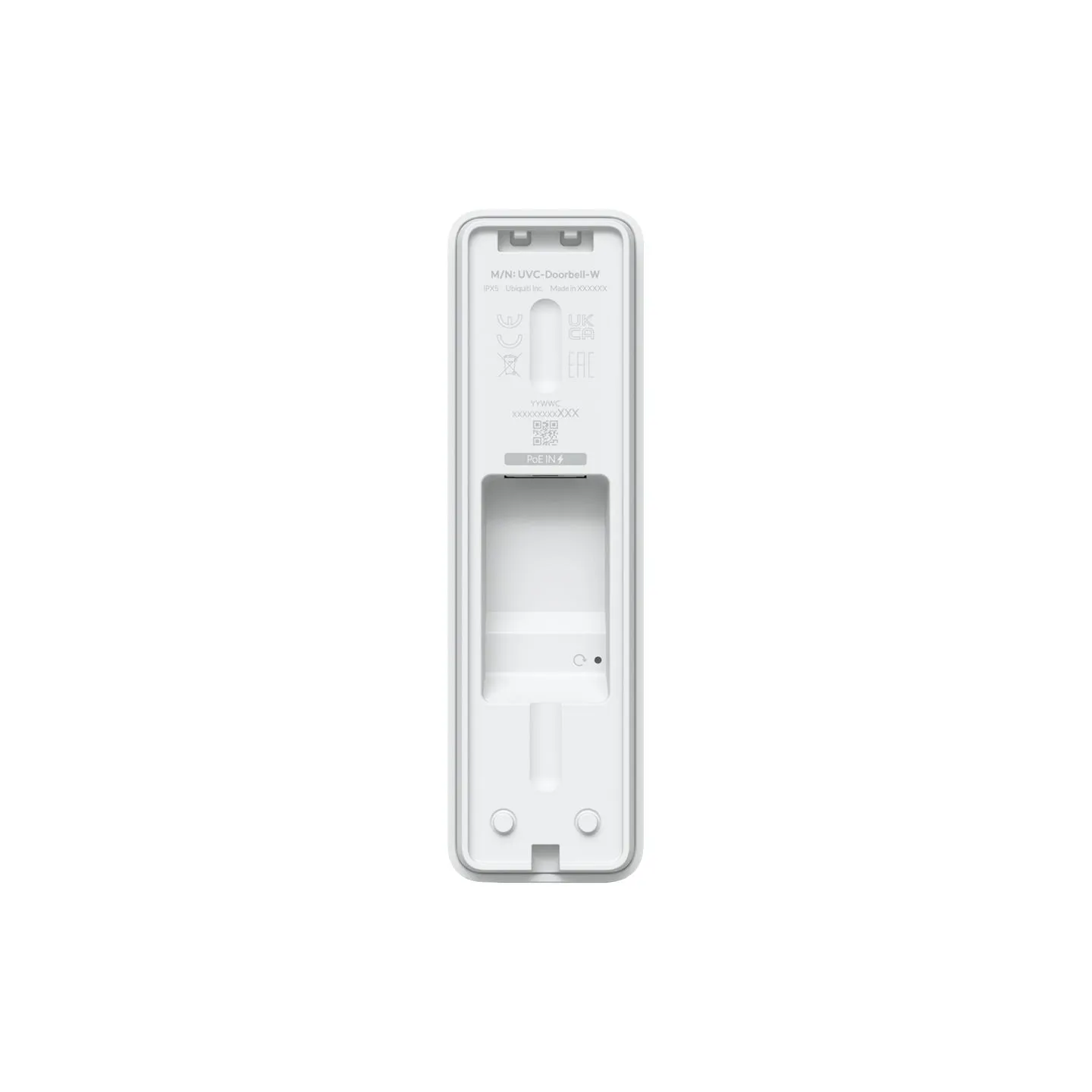 Ubiquiti Doorbell Lite - Compact PoE video doorbell with two-way audio and versatile mounting options, white.