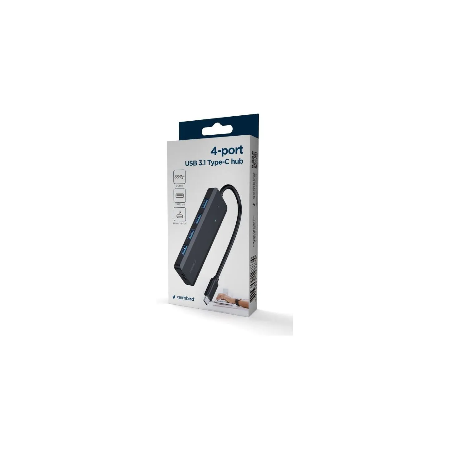 Gembird | 4-port USB 3.1 (Gen 1) Type-C Hub | UHB-CM-U3P4P-01