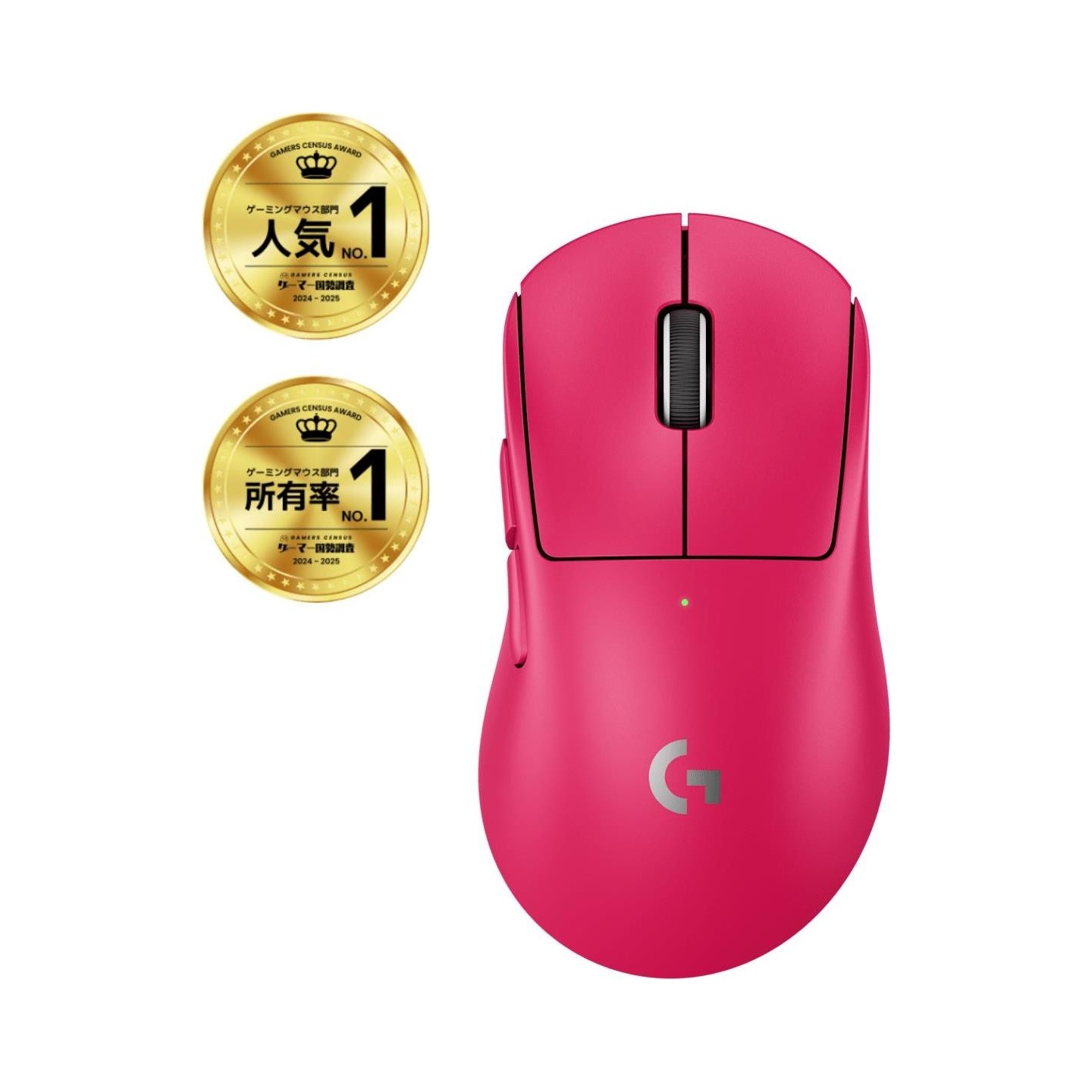 Logitech MOUSE USB WRL PRO X SUPERLIGHT/2DEX BLACK 910-007373 LOGITECH