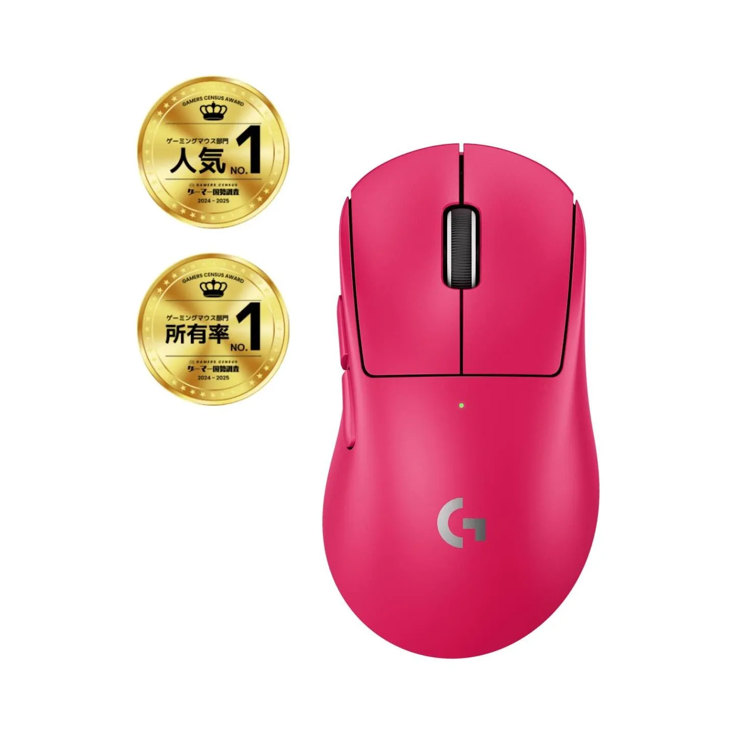 Logitech MOUSE USB WRL PRO X SUPERLIGHT/2DEX BLACK 910-007373 LOGITECH