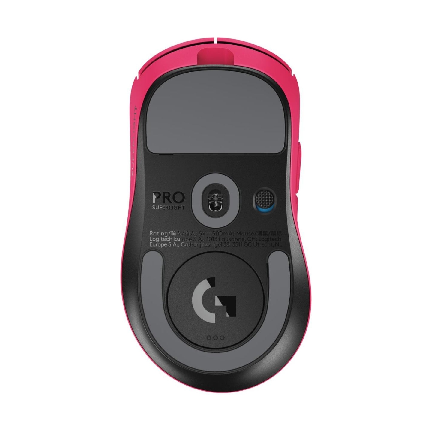 Logitech MOUSE USB WRL PRO X SUPERLIGHT/2DEX BLACK 910-007373 LOGITECH