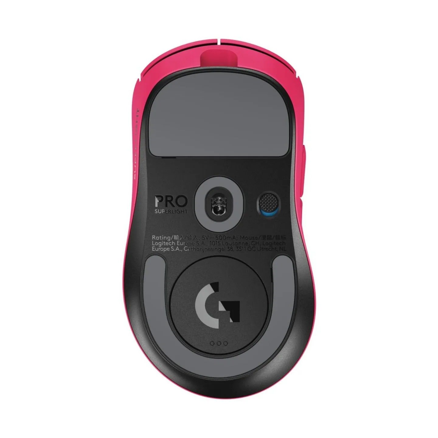 Logitech MOUSE USB WRL PRO X SUPERLIGHT/2DEX BLACK 910-007373 LOGITECH