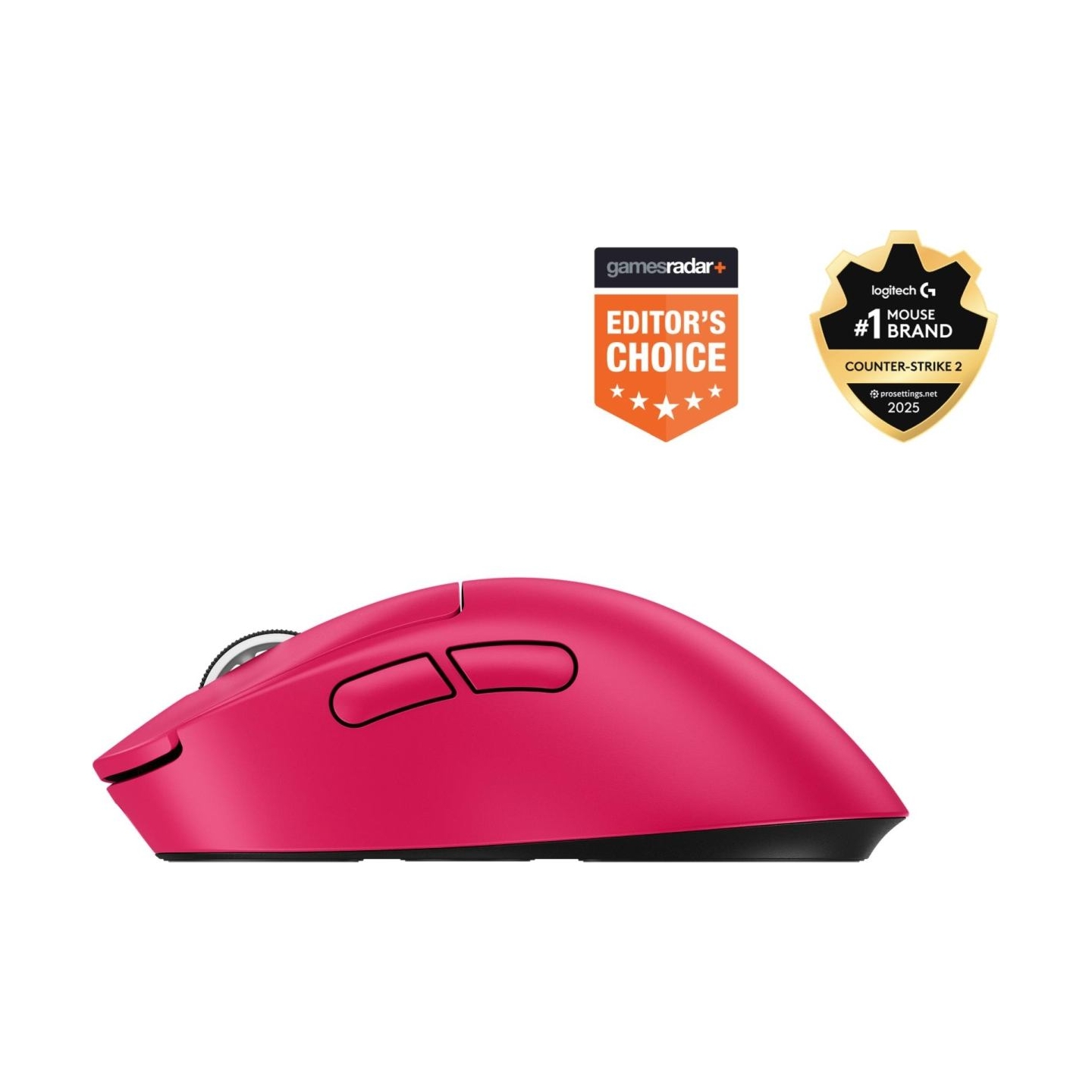 Logitech MOUSE USB WRL PRO X SUPERLIGHT/2DEX BLACK 910-007373 LOGITECH