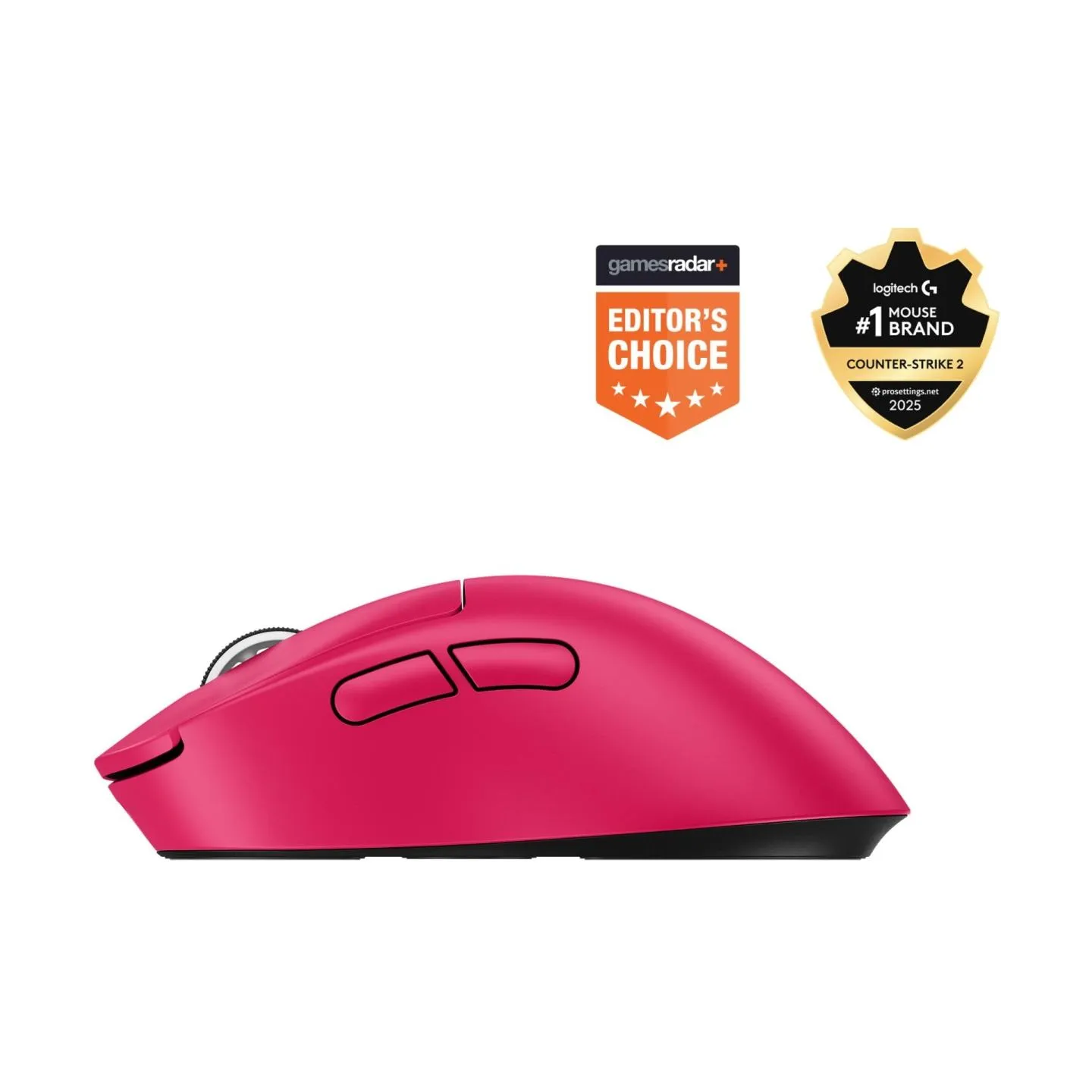 Logitech MOUSE USB WRL PRO X SUPERLIGHT/2DEX BLACK 910-007373 LOGITECH