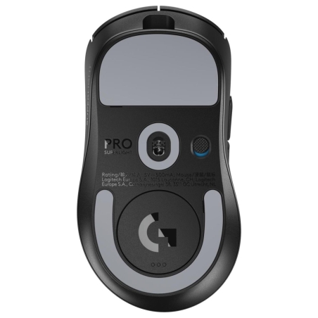 Logitech MOUSE USB WRL PRO X SUPERLIGHT/2DEX BLACK 910-007357 LOGITECH