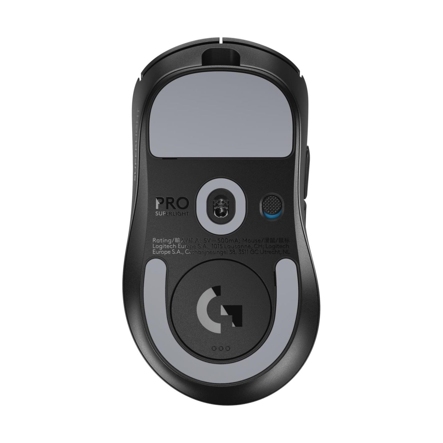 Logitech MOUSE USB WRL PRO X SUPERLIGHT/2DEX BLACK 910-007357 LOGITECH